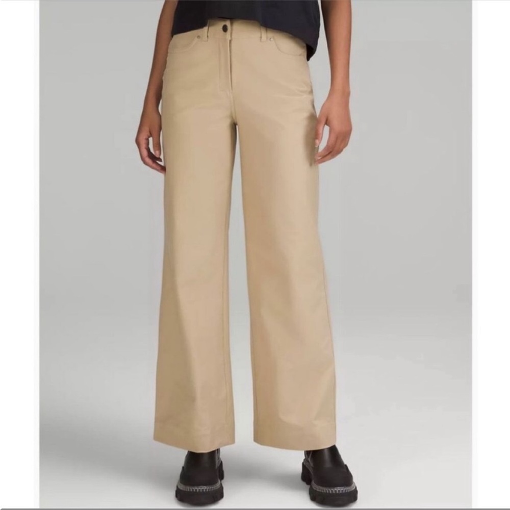Lululemon Full Length City Sleek High-rise Wide Leg Pants 28
